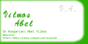 vilmos abel business card